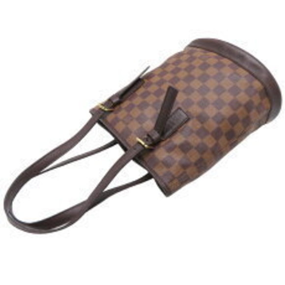 Louis Vuitton Mare Bucket Pouch Tote Bag Damier Ebene Brown - Picture 4 of 9